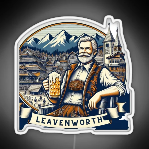 Leavenworth Explore Art And Culture RGB Neon Sign