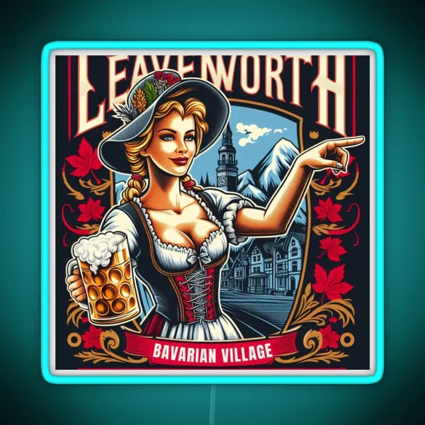 Leavenworth Four Season Wonderland In RGB Neon Sign