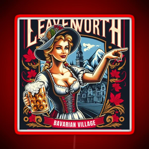 Leavenworth Four Season Wonderland In RGB Neon Sign