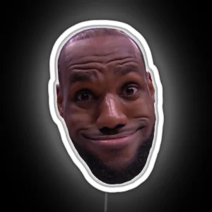 Lebron James Goofy Face RGB Neon Sign