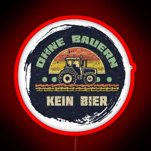 Led Ohne Bayern Kein Bier RGB Neon Sign