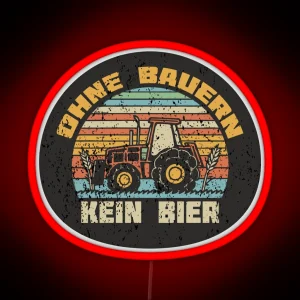 Led Ohne Bayern Kein Bier RGB Neon Sign