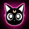 Customizable led Print Design Cat Moon Luna RGB Neon Sign Display
