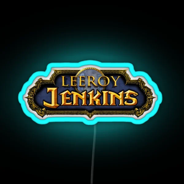 Leeroy Jenkins RGB Neon Sign