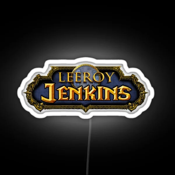 Leeroy Jenkins RGB Neon Sign