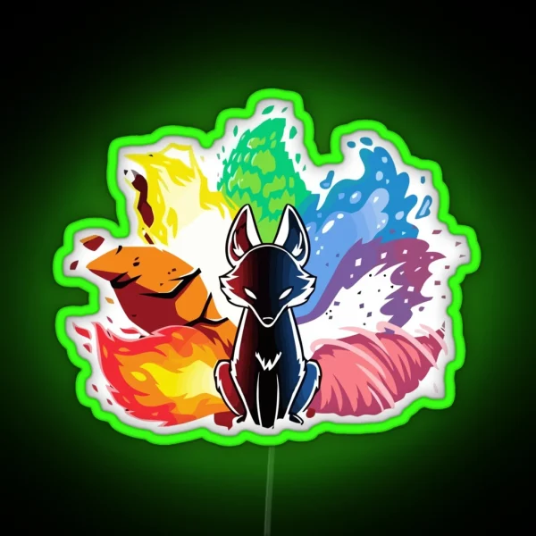 Legend Of Nine Tales Fox RGB Neon Sign