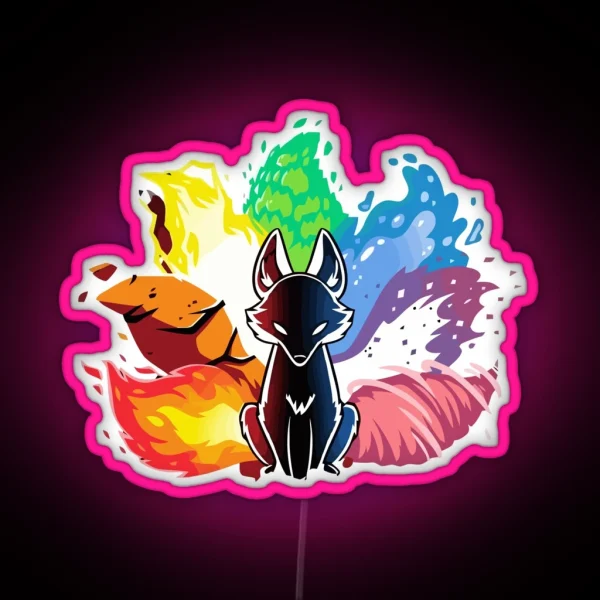 Legend Of Nine Tales Fox RGB Neon Sign
