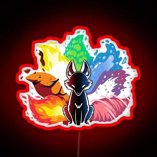 Legend Of Nine Tales Fox RGB Neon Sign