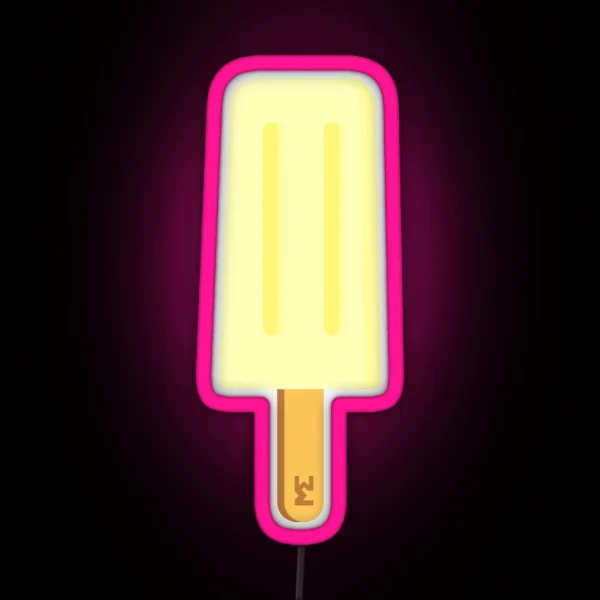 Lemon Ice Lolly RGB Neon Sign
