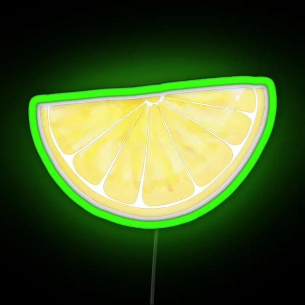 Lemon Slice RGB Neon Sign