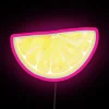 RGB LED Neon Sign with Lemon Slice Design and Vibrant Colors