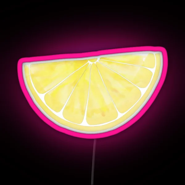 Lemon Slice RGB Neon Sign