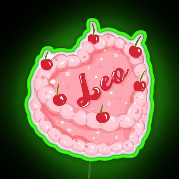 Leo Cake RGB Neon Sign