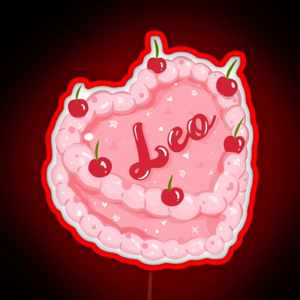 Leo Cake RGB Neon Sign