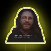 Vintage inspired RGB LED neon sign of Leos iconic face.