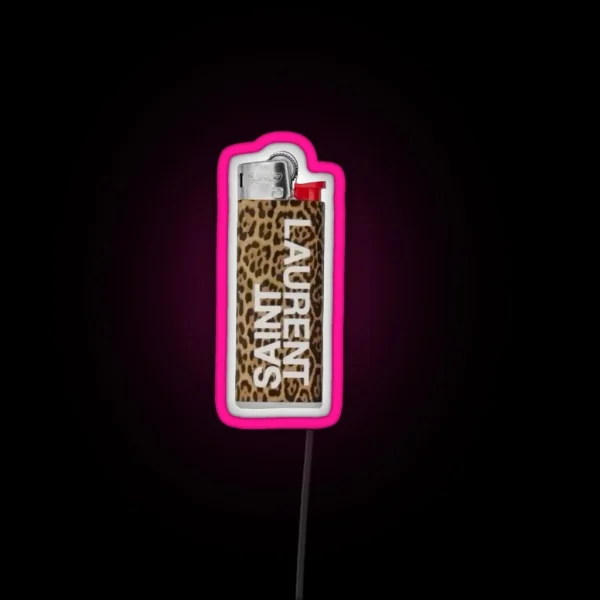 Leopard Print Lighter RGB Neon Sign