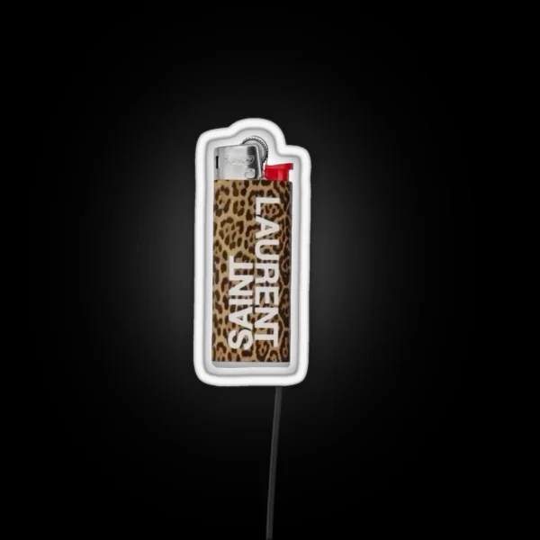 Leopard Print Lighter RGB Neon Sign
