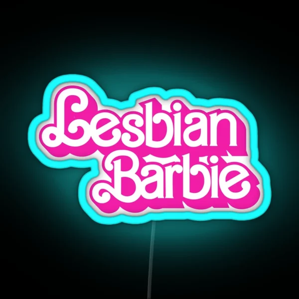 Lesbian Barbie Logo Barbie The Movie Style RGB Neon Sign
