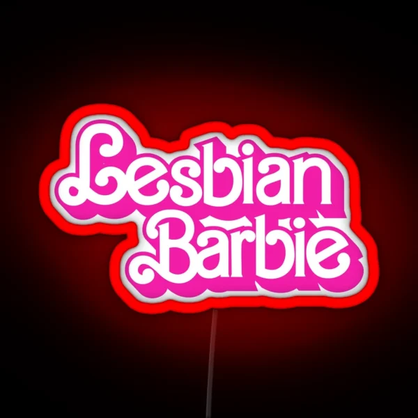 Lesbian Barbie Logo Barbie The Movie Style RGB Neon Sign