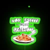 Unique Home Decor Neon Sign with Humorous Italian Kitchen Nostalgia