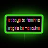 Neon Inclusive Wall Sign with Vibrant RGB Colorful Illumination Design