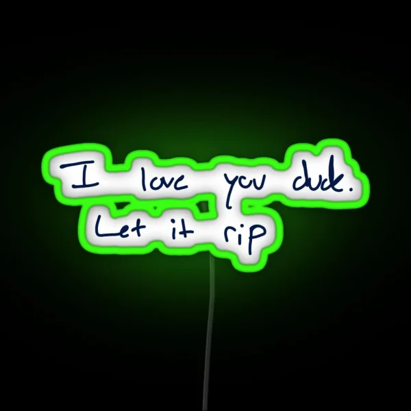 Let It Rip The Bear RGB Neon Sign