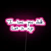 Neon RGB LED Wall Art Sign with The Bear Quote