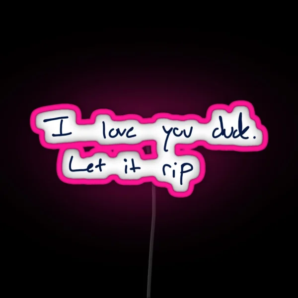 Let It Rip The Bear RGB Neon Sign