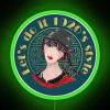 Vintage inspired LED neon sign with customizable 1920's retro flair