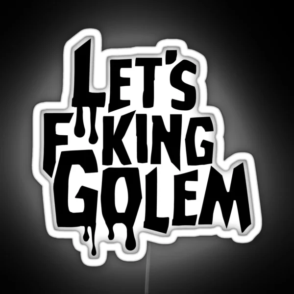 Let S F King Golem RGB Neon Sign