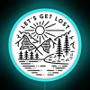Get Lost Vibes Electric Sign with Color-Changing Neon Lighting Accent