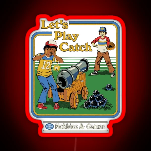Let S Play Catch RGB Neon Sign