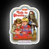 Spooky Home Decor Talking to Spirits in Vibrant Rainbow Colors