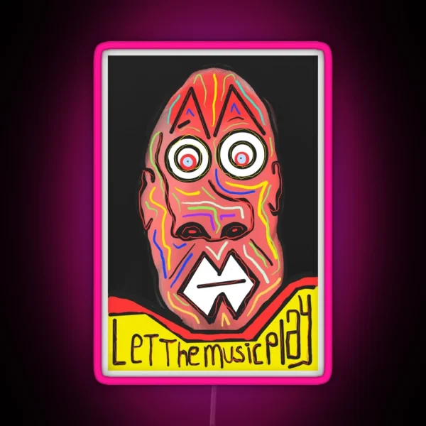 Let The Music Play RGB Neon Sign