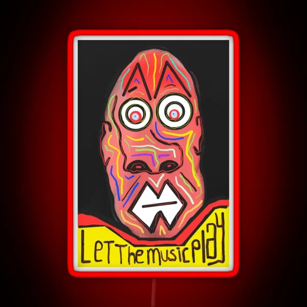 Let The Music Play RGB Neon Sign
