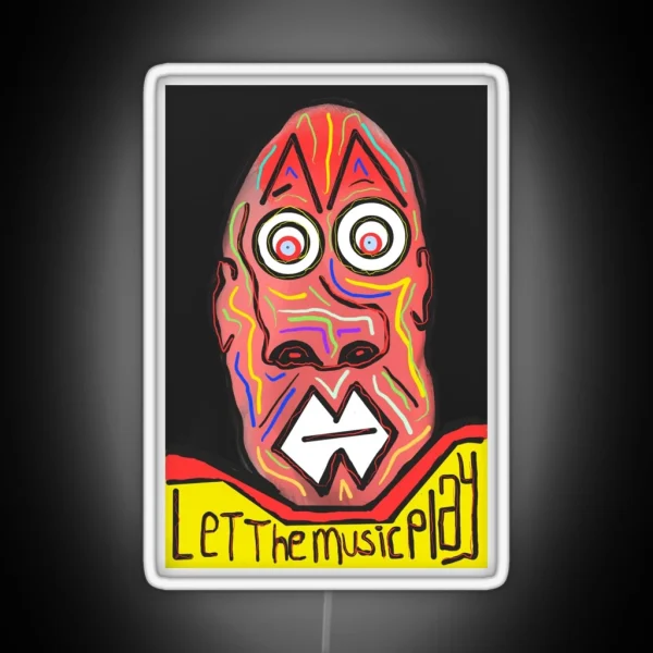 Let The Music Play RGB Neon Sign