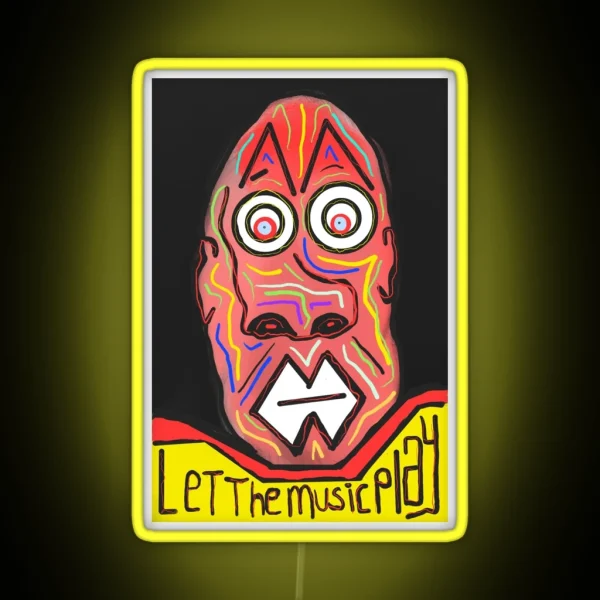 Let The Music Play RGB Neon Sign