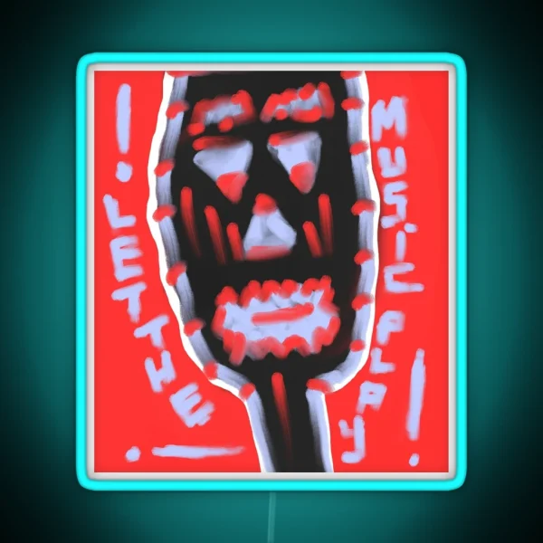 Let The Music Play RGB Neon Sign