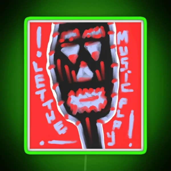 Let The Music Play RGB Neon Sign