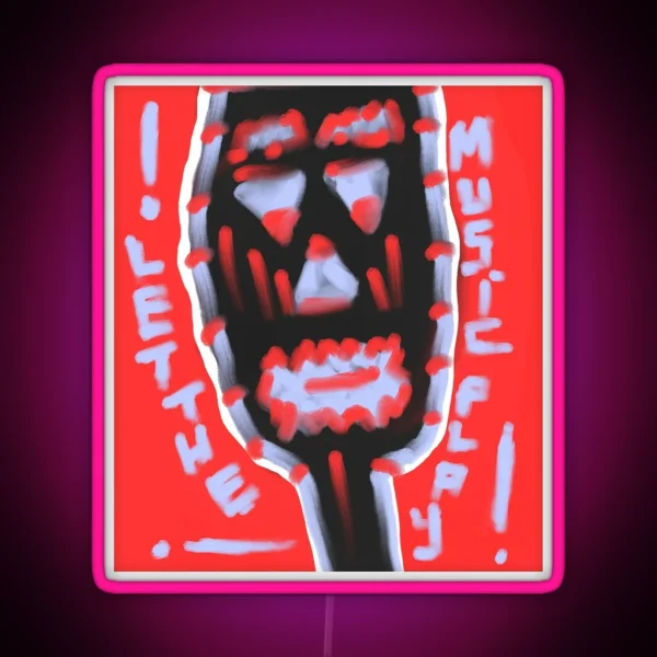 Let The Music Play RGB Neon Sign