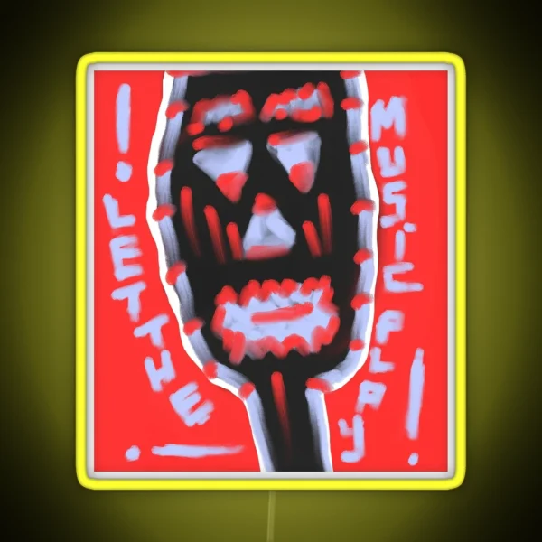 Let The Music Play RGB Neon Sign
