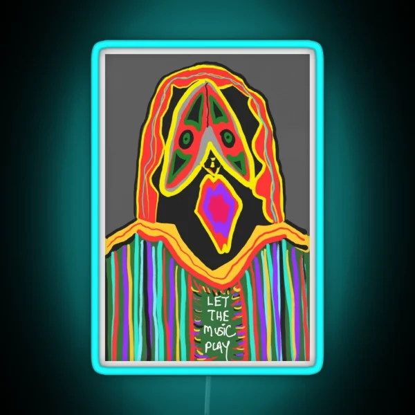 Let The Music Play RGB Neon Sign