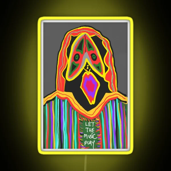 Let The Music Play RGB Neon Sign