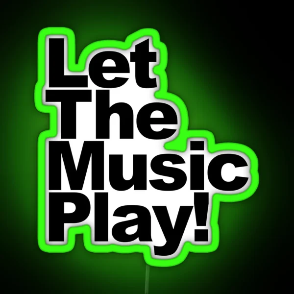 Let The Music Play RGB Neon Sign