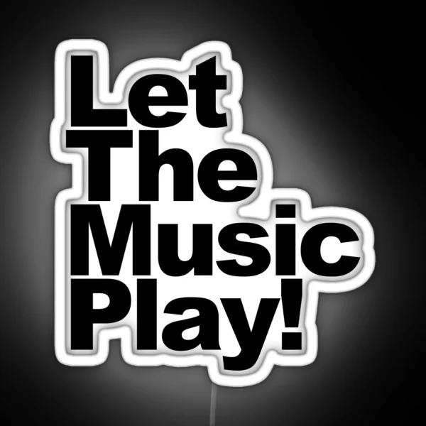 Let The Music Play RGB Neon Sign