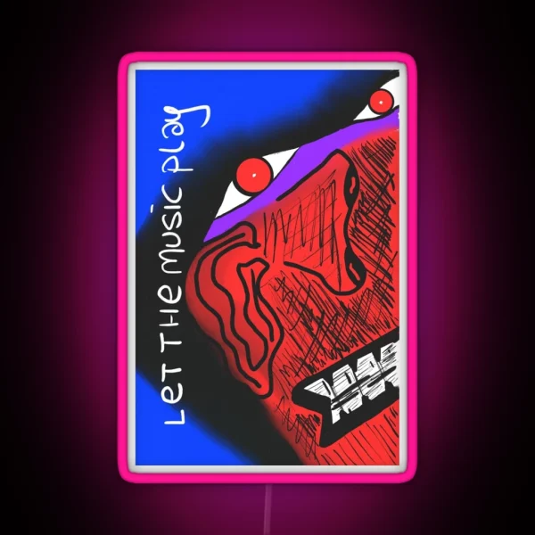 Let The Music Play RGB Neon Sign