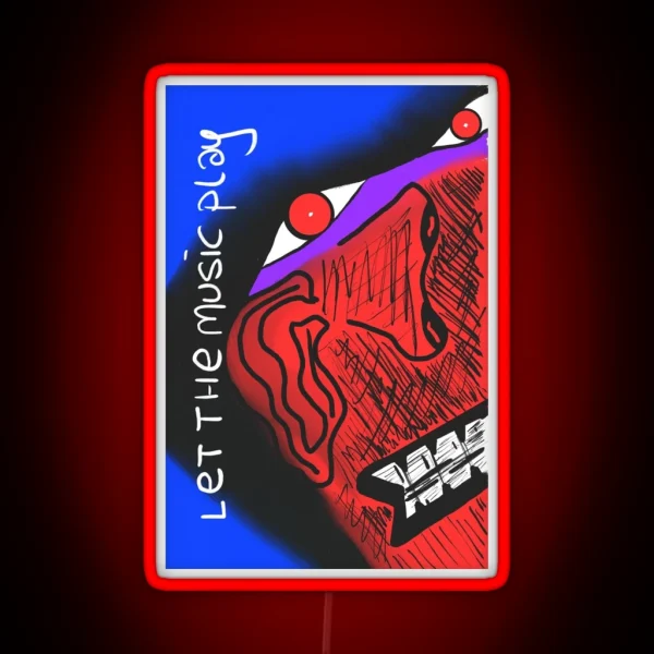 Let The Music Play RGB Neon Sign