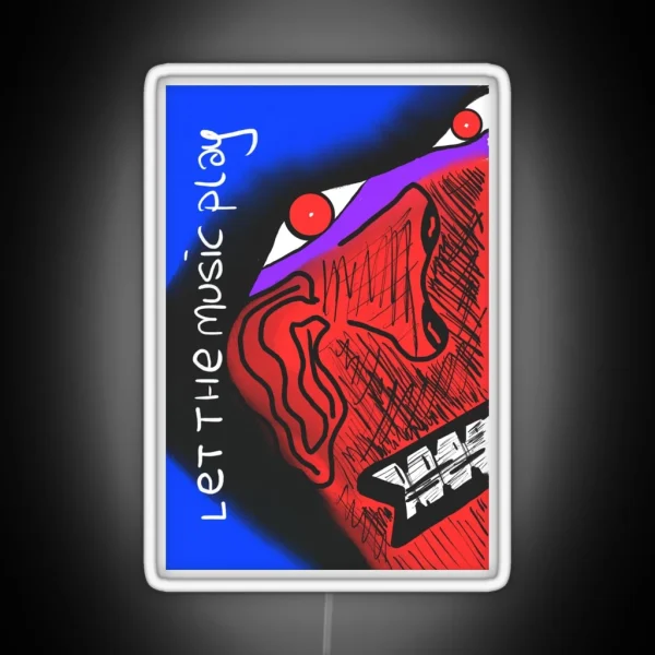 Let The Music Play RGB Neon Sign