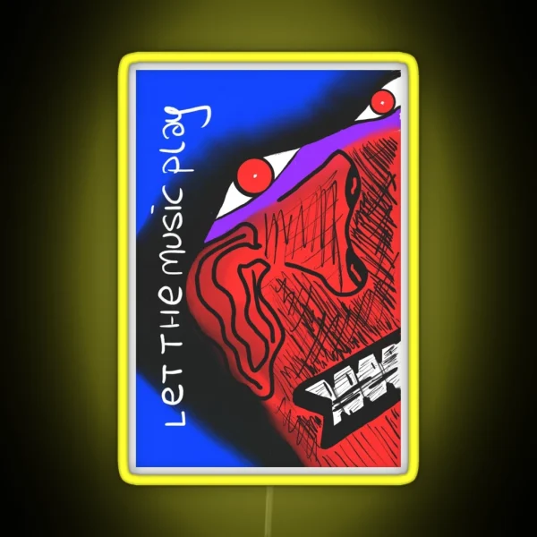 Let The Music Play RGB Neon Sign