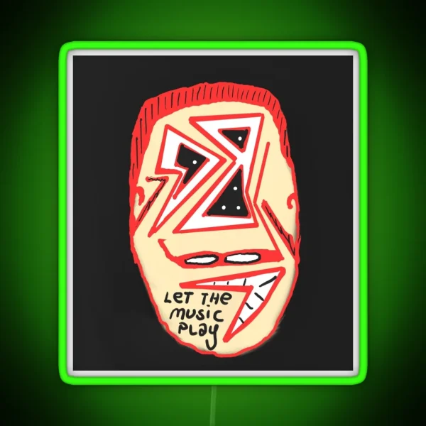Let The Music Play RGB Neon Sign